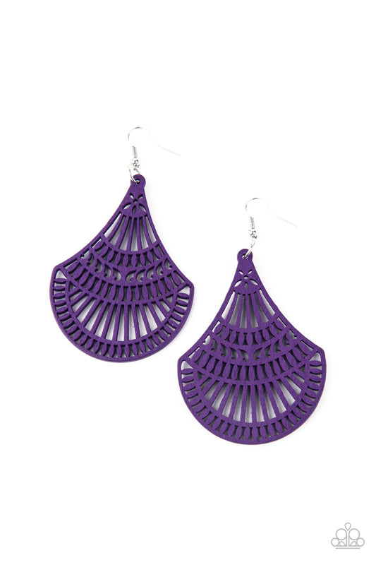 Paparazzi Accessories: Tropical Tempest - Purple Earring