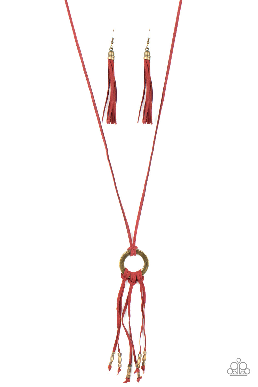 Paparazzi Accessories: Feel at HOMESPUN - Red Necklace