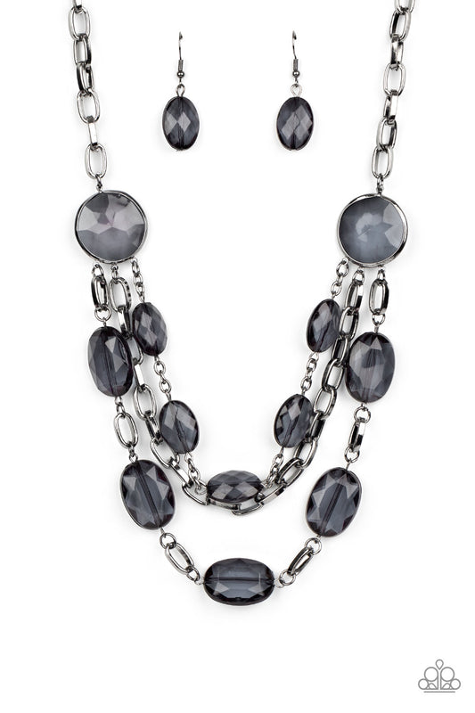 Paparazzi Accessories: I Need a GLOW-cation - Black Necklace
