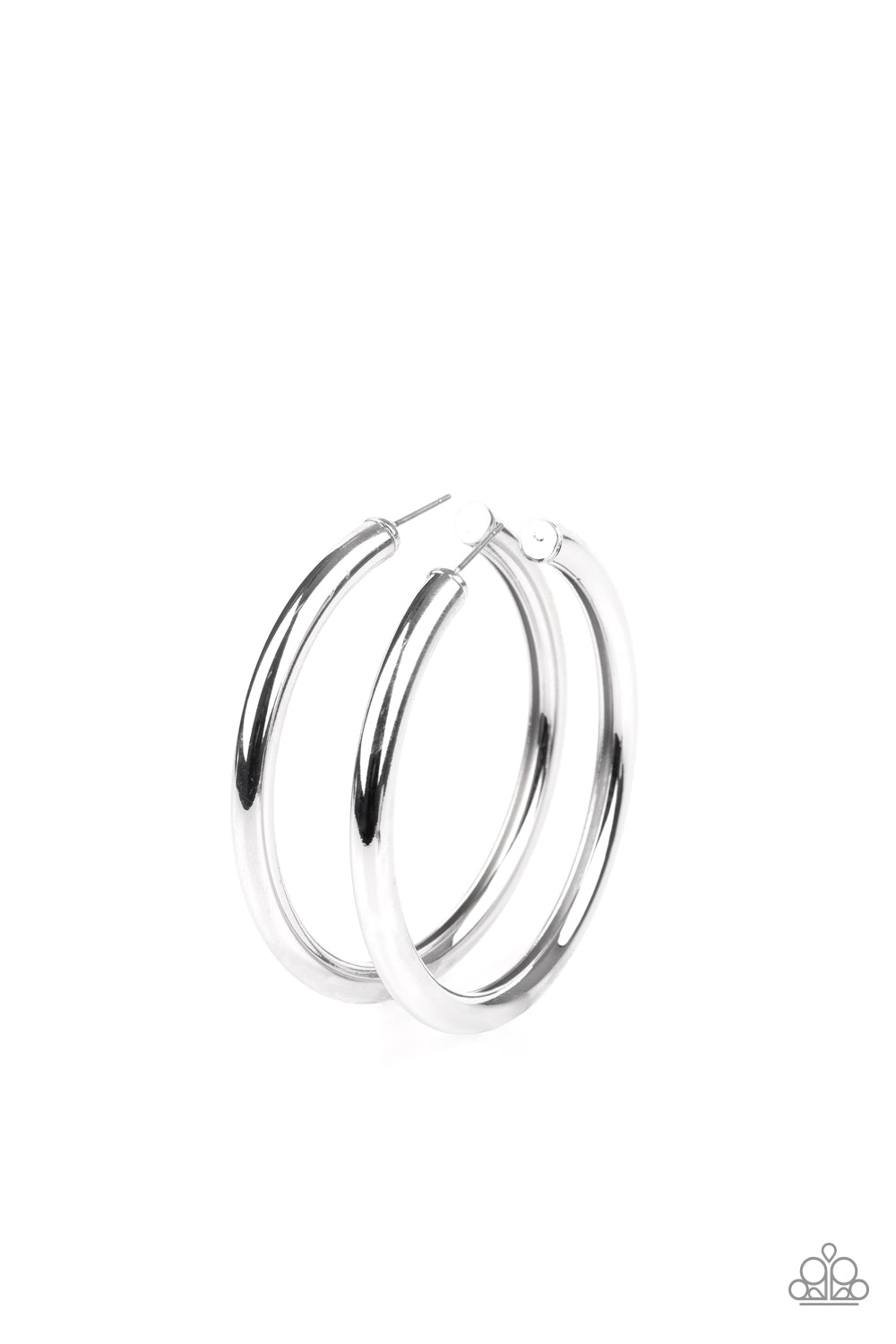Paparazzi Accessories: Curve Ball - Silver Earring