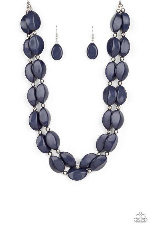 Paparazzi Accessories: Two-Story Stunner - Blue Necklace