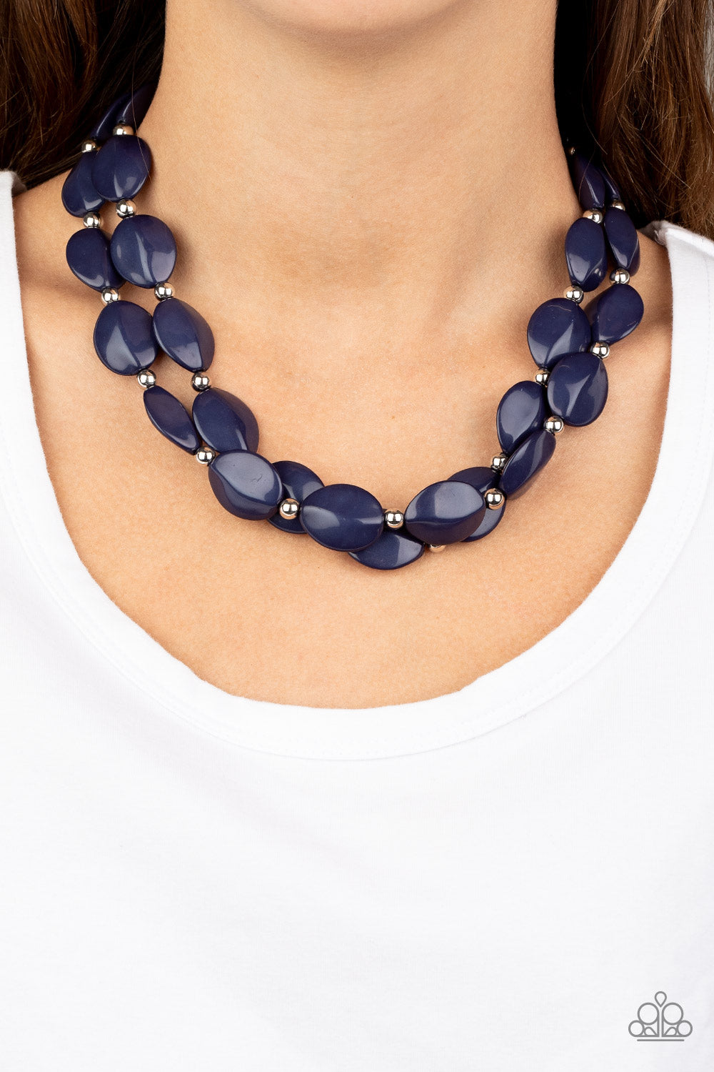 Paparazzi Accessories: Two-Story Stunner - Blue Necklace