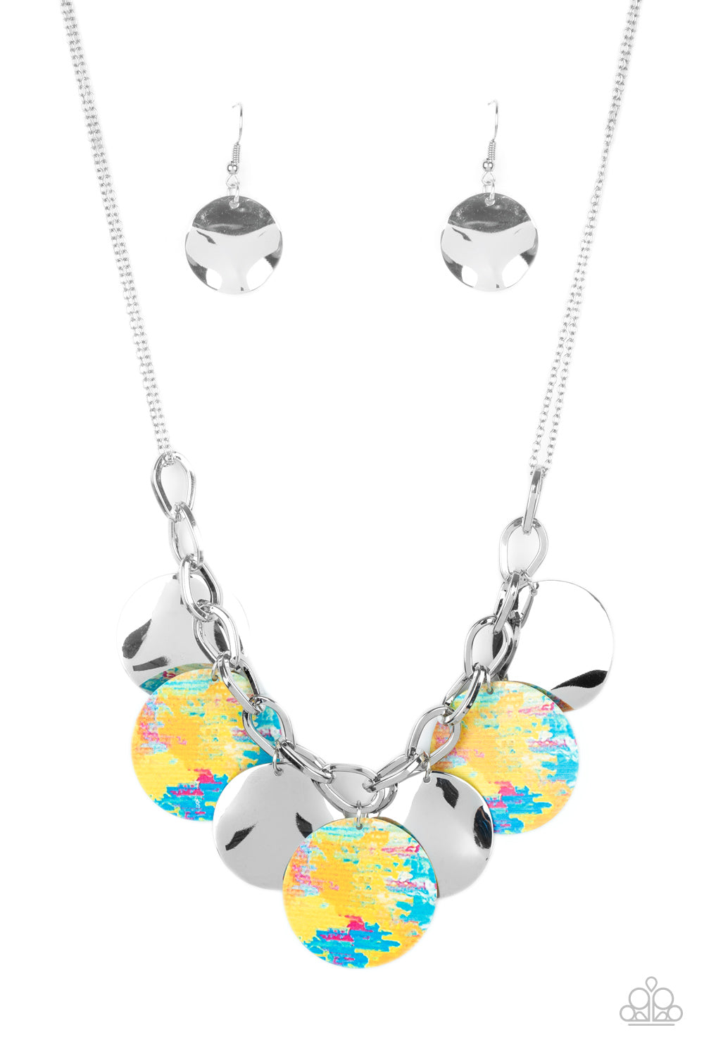 Paparazzi Accessories: Tie Dye Drama - Yellow Necklace