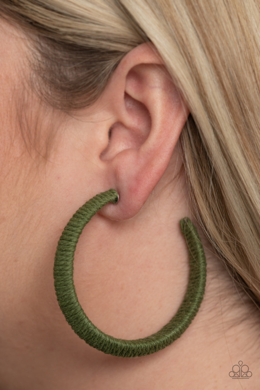 Paparazzi Accessories: TWINE and Dine - Green Earring