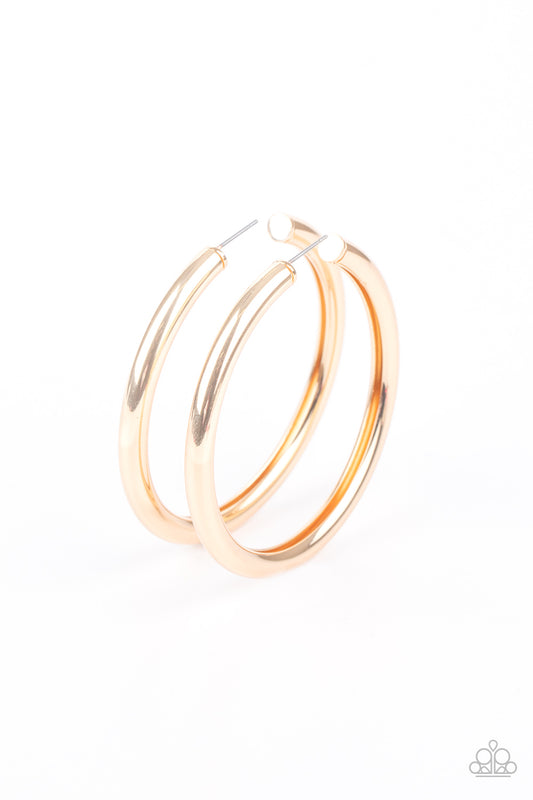 Paparazzi Accessories: Curve Ball - Gold Earring