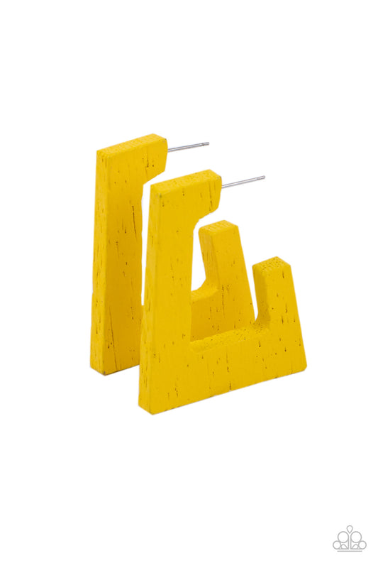 Paparazzi Accessories: The Girl Next OUTDOOR - Yellow Earring