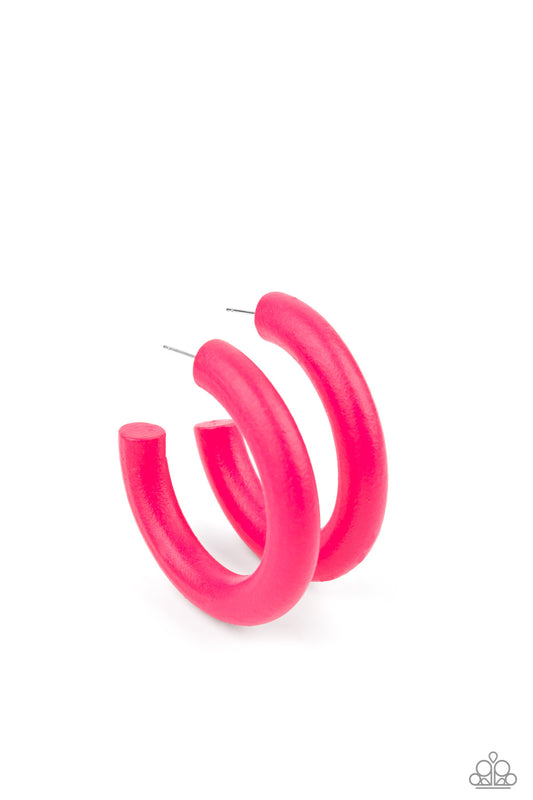 Paparazzi Accessories: Woodsy Wonder - Pink Earring