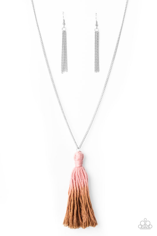 Paparazzi Accessories: Totally Tasseled - Pink Necklace