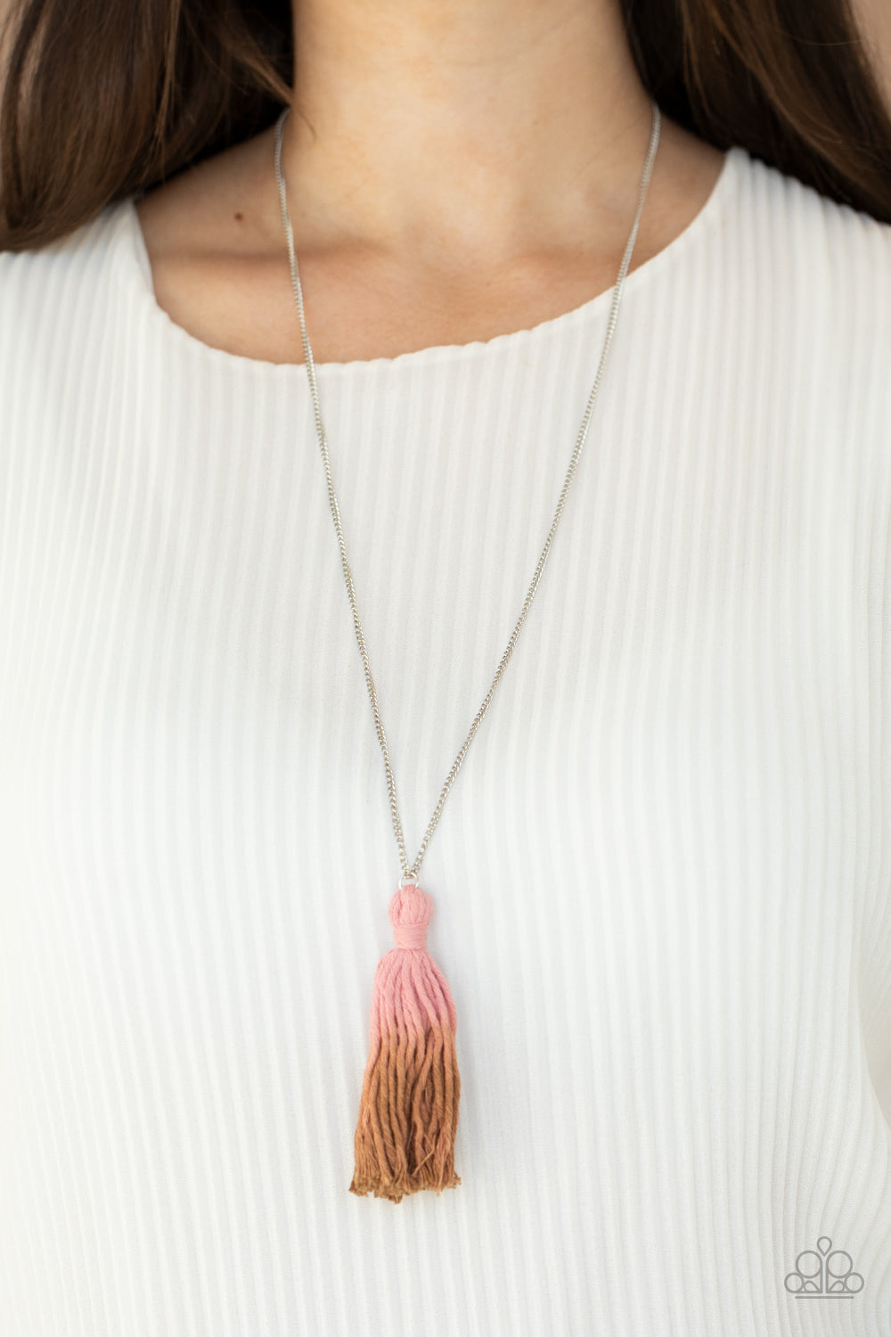 Paparazzi Accessories: Totally Tasseled - Pink Necklace