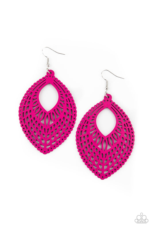 Paparazzi Accessories: One Beach At A Time - Pink Earring