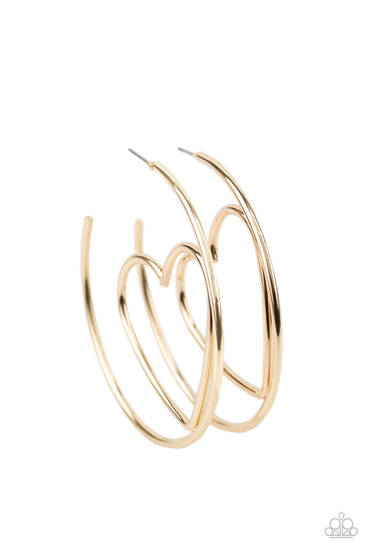 Paparazzi Accessories: Love At First BRIGHT - Gold Earring