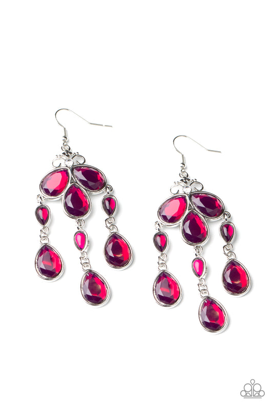 Paparazzi Accessories: Clear The HEIR - Purple Earring