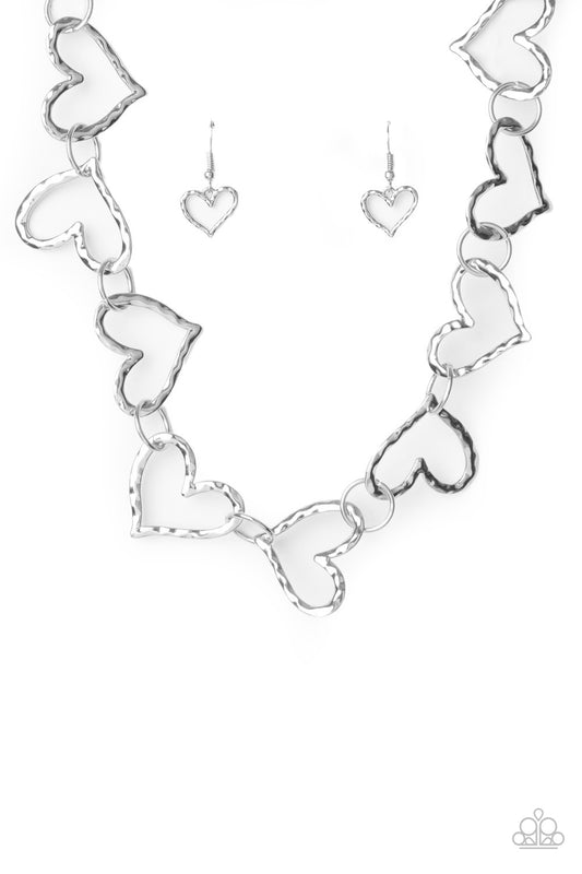 Paparazzi Accessories: Vintagely Valentine - Silver Necklace