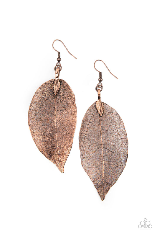 Paparazzi Accessories: Leafy Legacy - Copper Earring