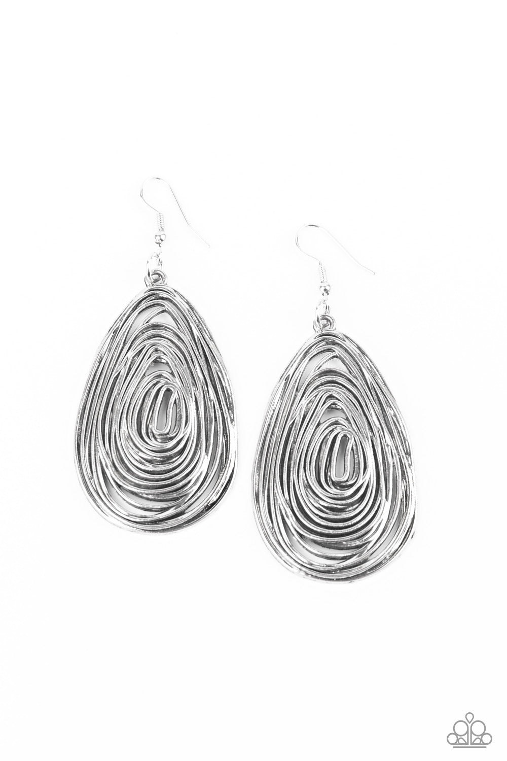 Paparazzi Accessories: Rural Ripples - Silver Earring