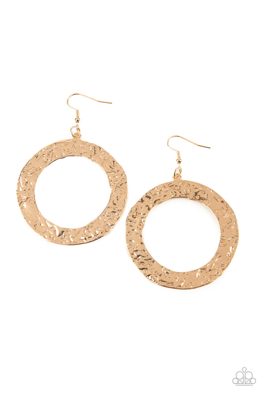 Paparazzi Accessories: PRIMAL Meridian - Gold Earring