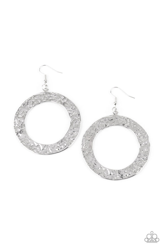 Paparazzi Accessories: PRIMAL Meridian - Silver Earring