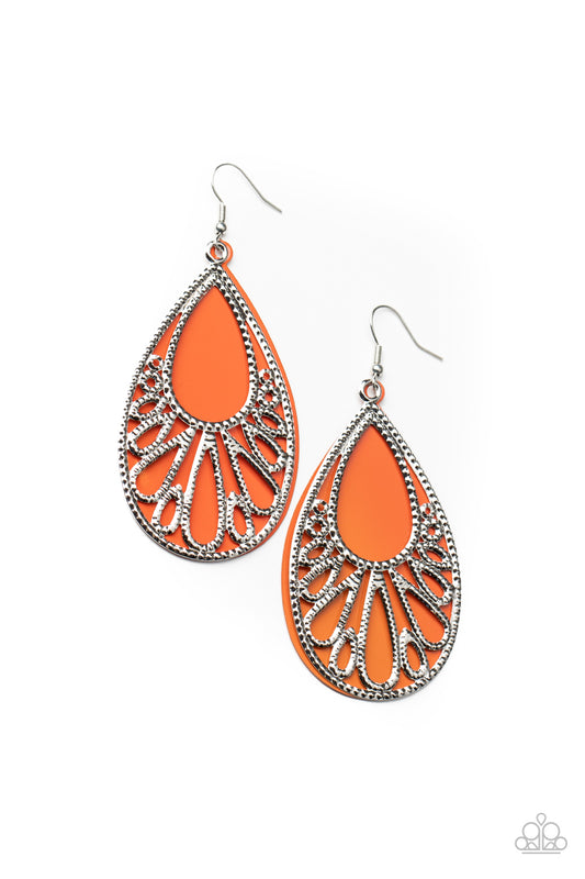 Paparazzi Accessories: Loud and Proud - Orange Earring