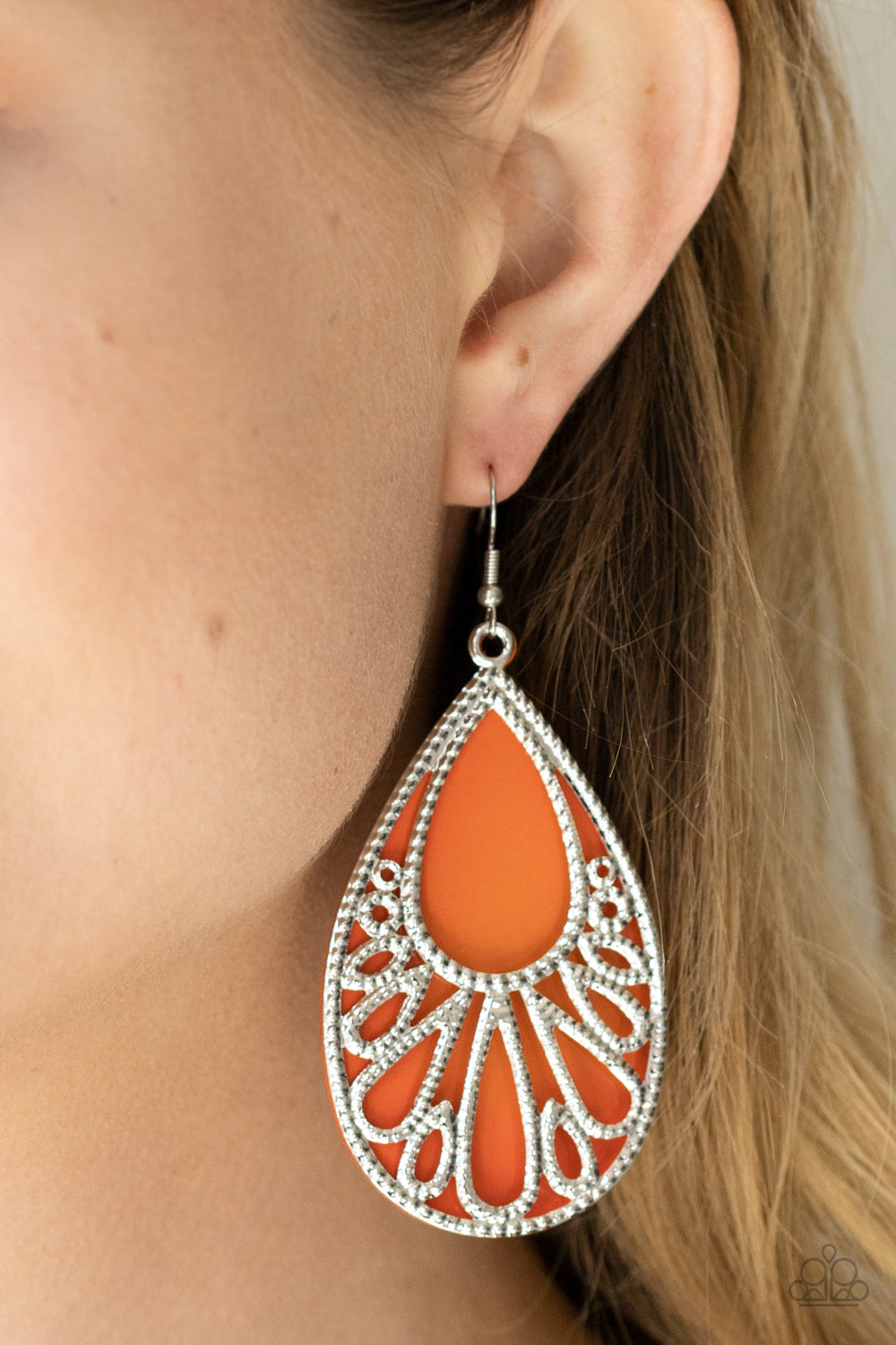 Paparazzi Accessories: Loud and Proud - Orange Earring