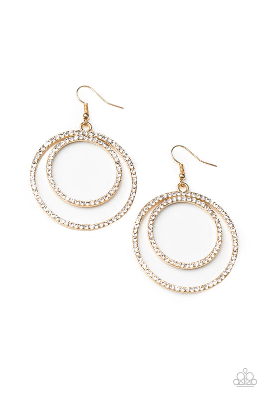 Paparazzi Accessories: Radiating Refinement - Gold earring