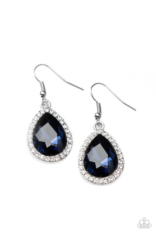 Paparazzi Accessories: Dripping With Drama - Blue Earring