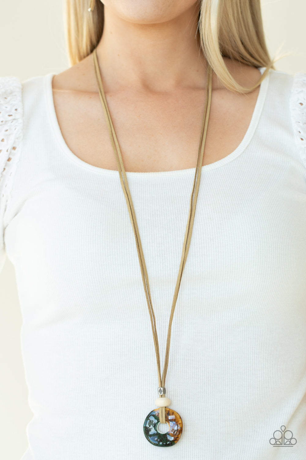 Paparazzi Accessories: Primal Paradise - Brown Necklace