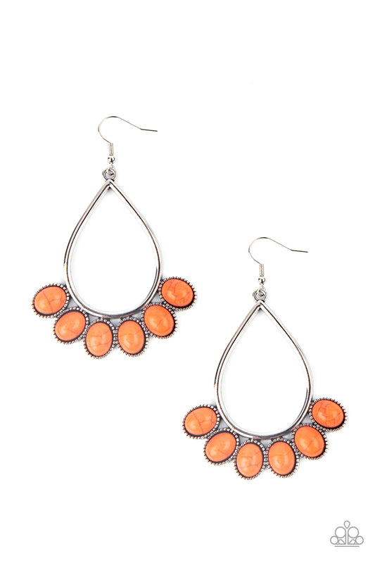 Paparazzi Accessories: Stone Sky - Orange Earring