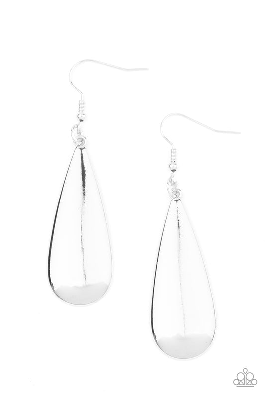 Paparazzi Accessories: The Drop Off - Silver Earring