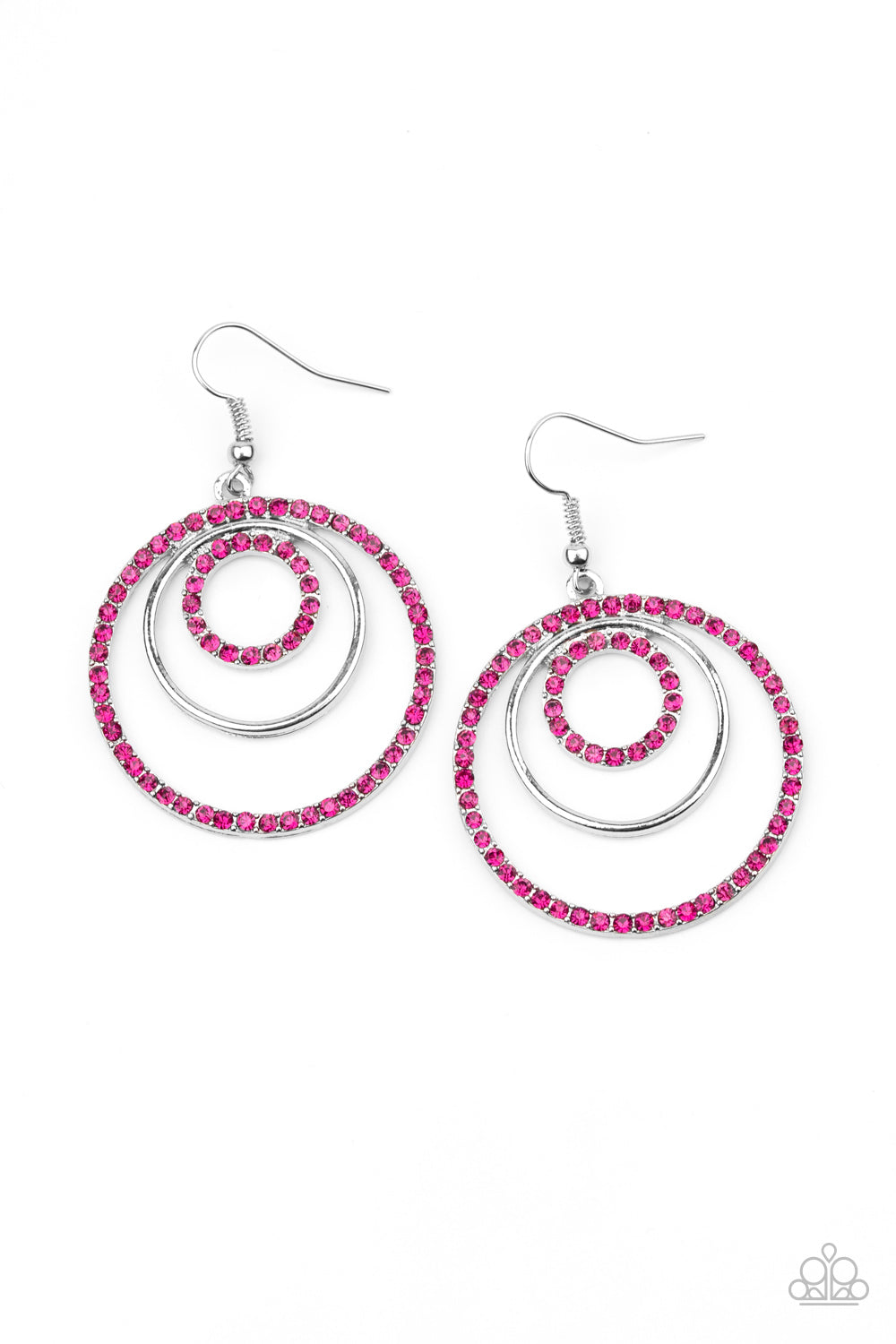 Paparazzi Accessories: Bodaciously Bubbly - Pink Earring