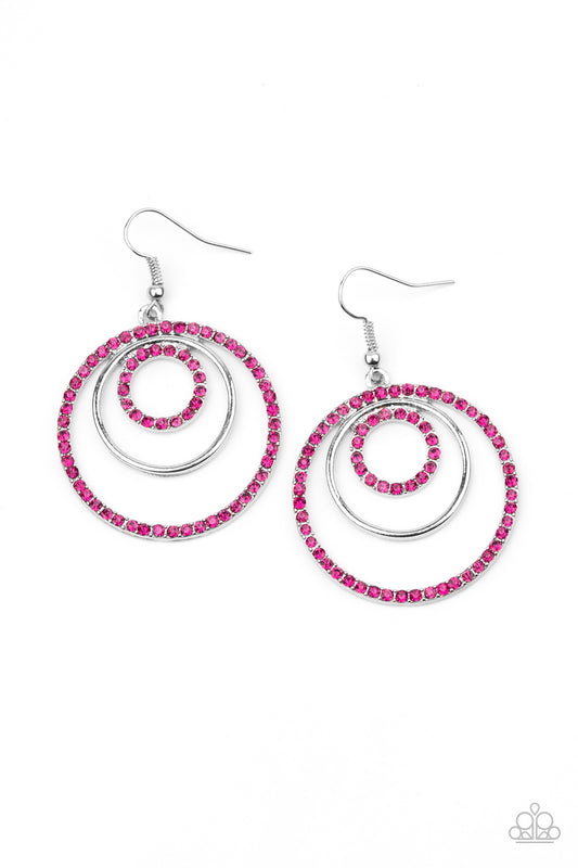 Paparazzi Accessories: Bodaciously Bubbly - Pink Earring
