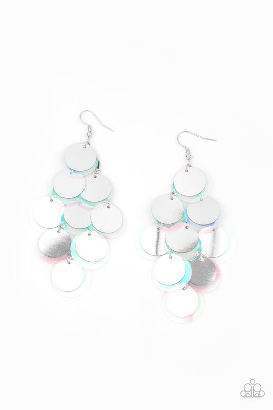 Paparazzi Accessories: Sequin Seeker - Silver Earring