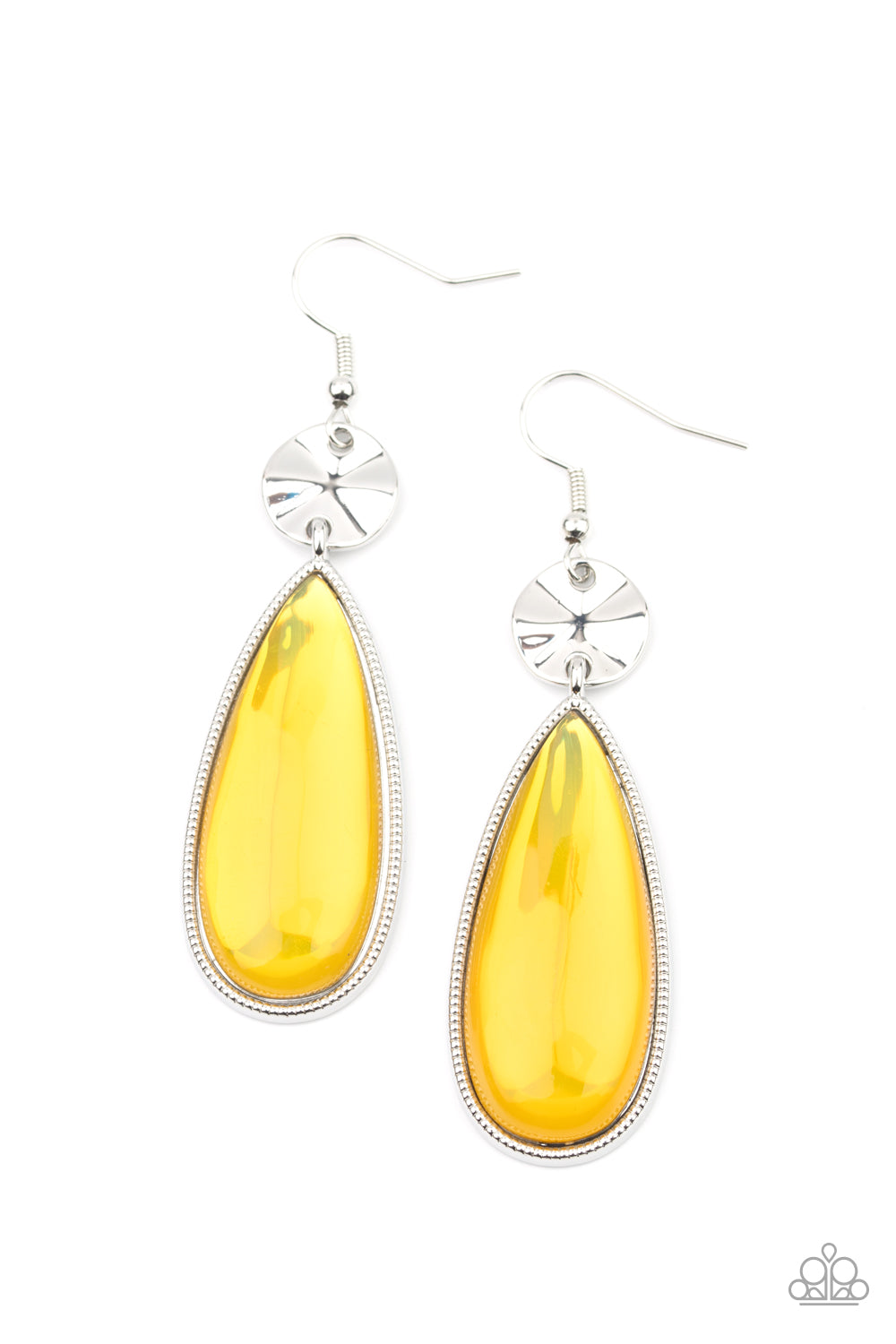 Paparazzi Accessories: Jaw-Dropping Drama - Yellow Earrig