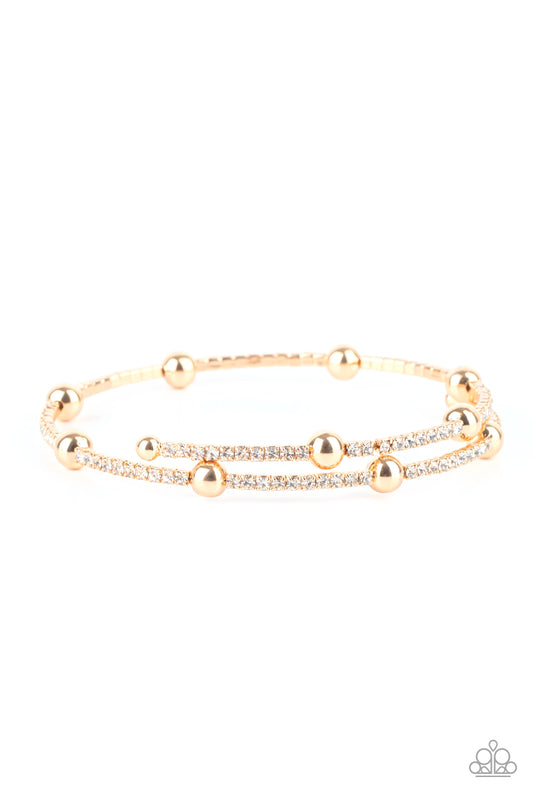 Paparazzi Accessories: Standout Shine - Gold Bracelet