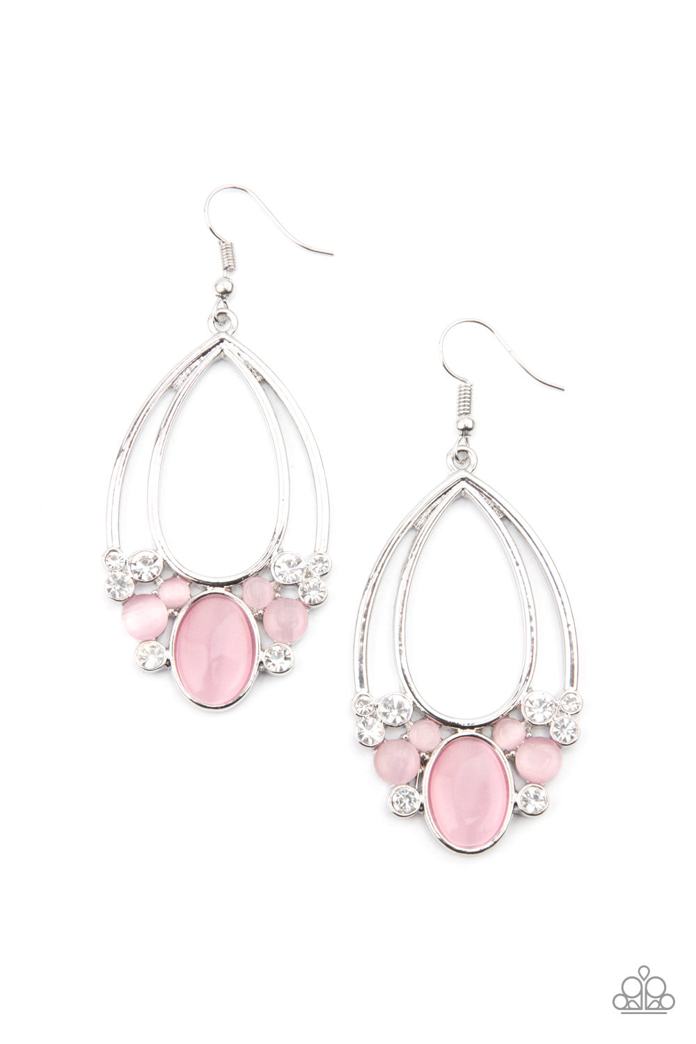 Paparazzi Accessories: Look Into My Crystal Ball - Pink Earring