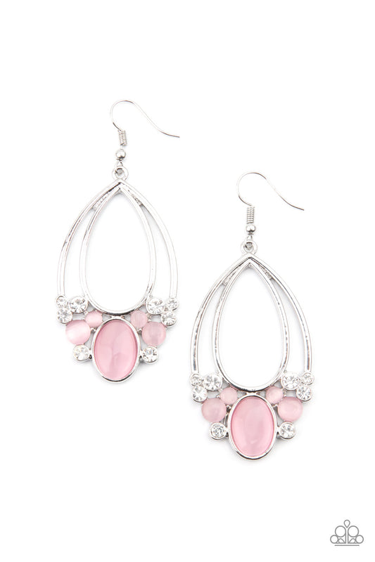 Paparazzi Accessories: Look Into My Crystal Ball - Pink Earring