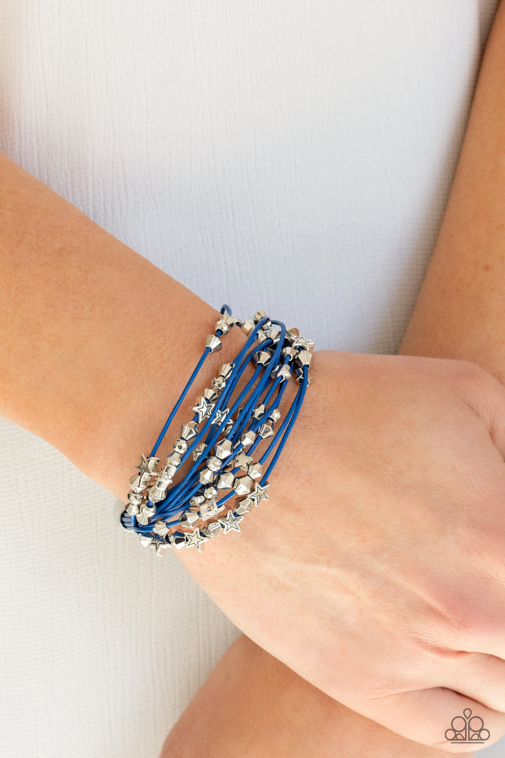 Paparazzi accessories: Star-Studded Affair - Blue Bracelet
