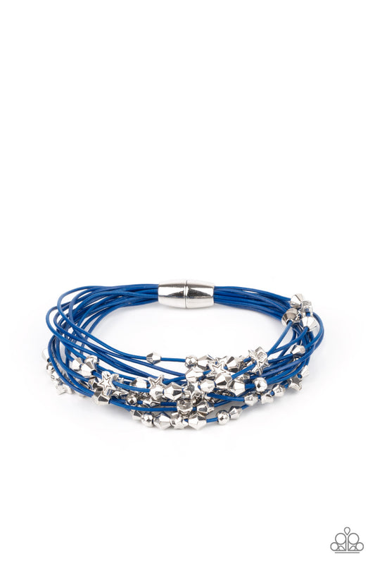 Paparazzi accessories: Star-Studded Affair - Blue Bracelet