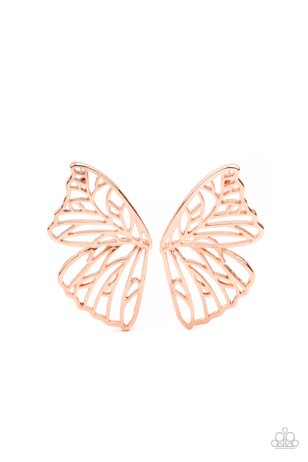 Paparazzi Accessories: Butterfly Frills - Copper Post Earring
