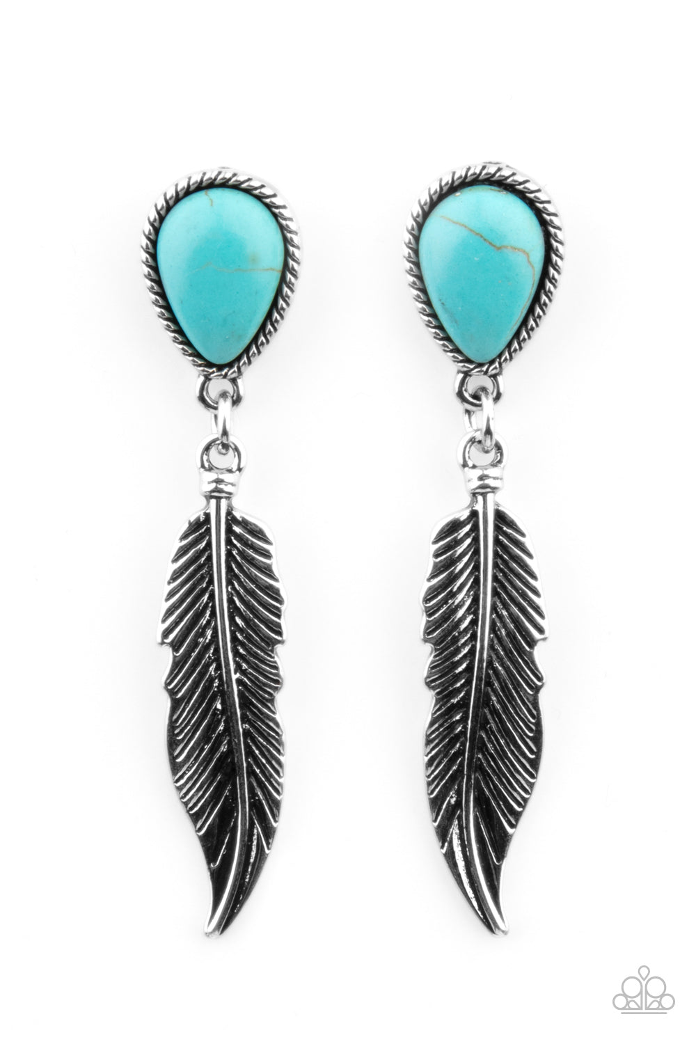Paparazzi Accessories: Totally Tran-QUILL - Blue Earring