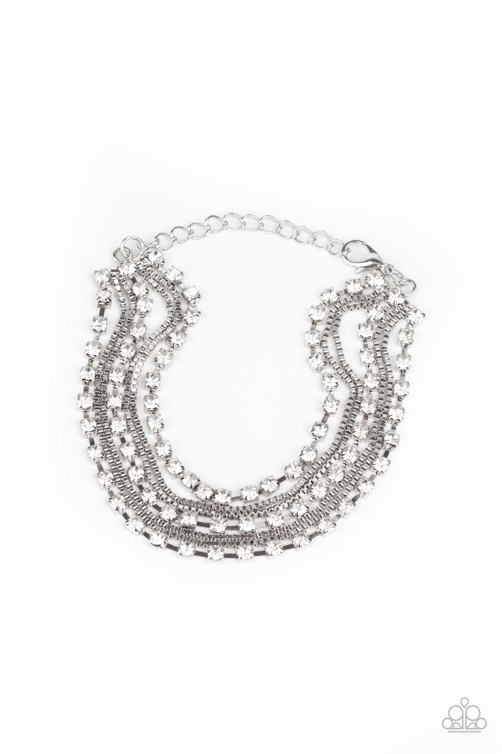 Paparazzi Accessories: That's a Smash! - White Bracelet