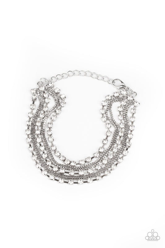 Paparazzi Accessories: That's a Smash! - White Bracelet