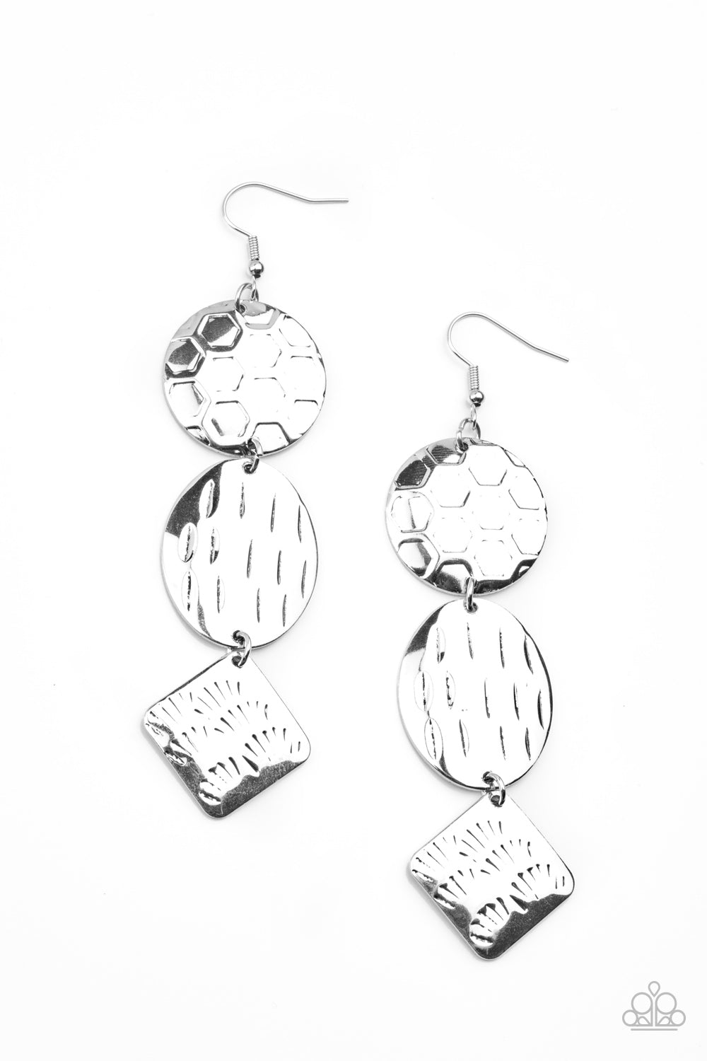Paparazzi Accessories: Mixed Movement - Silver Earring