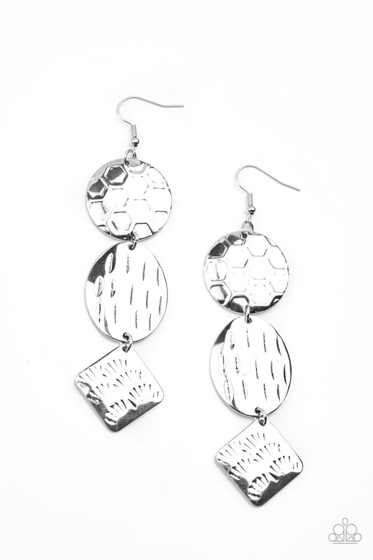 Paparazzi Accessories: Mixed Movement - Silver Earring