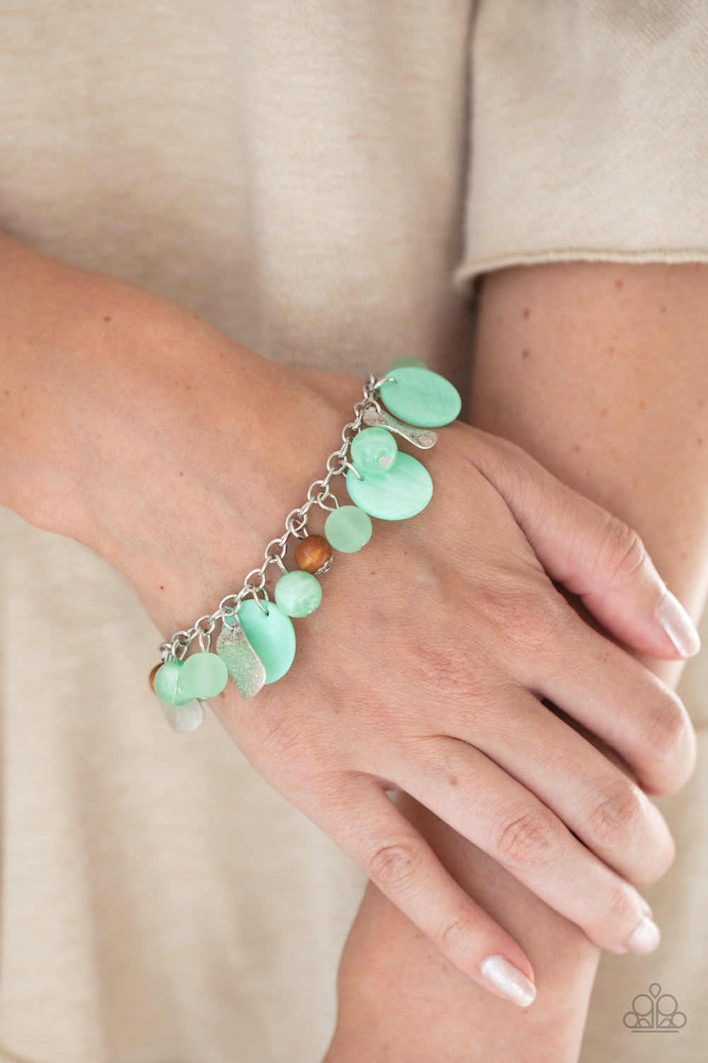 Paparazzi Accessories: Springtime Springs - Green Bracelet