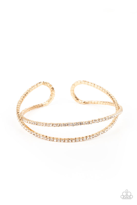 Paparazzi Accessories: Plus One Status - Gold Bracelet