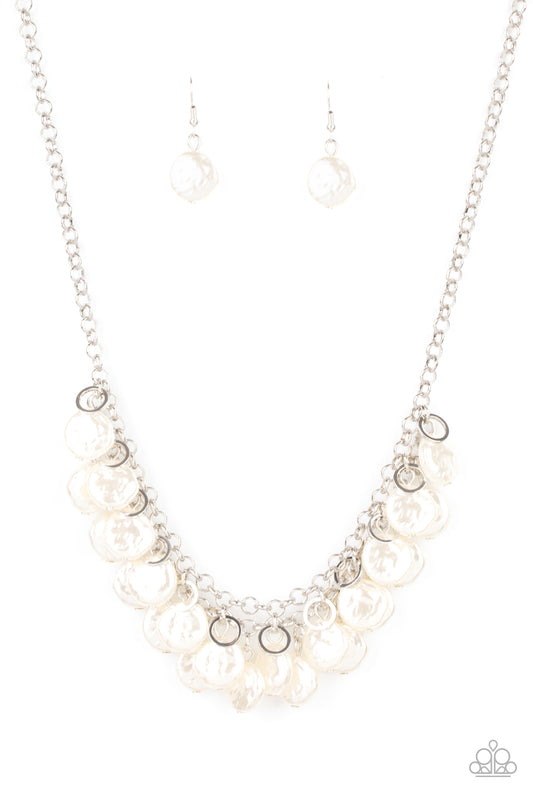 Paparazzi Accessories: BEACHFRONT and Center - White Necklace
