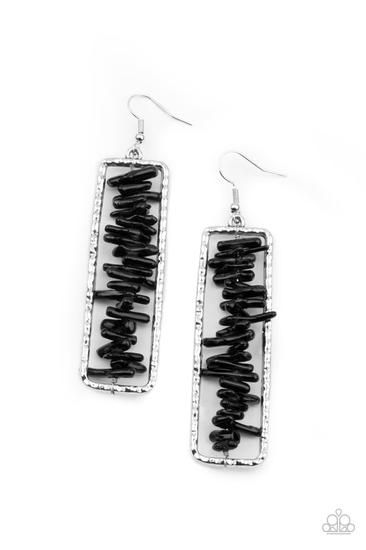 Paparazzi Accessories: Don't QUARRY, Be Happy Black Erring