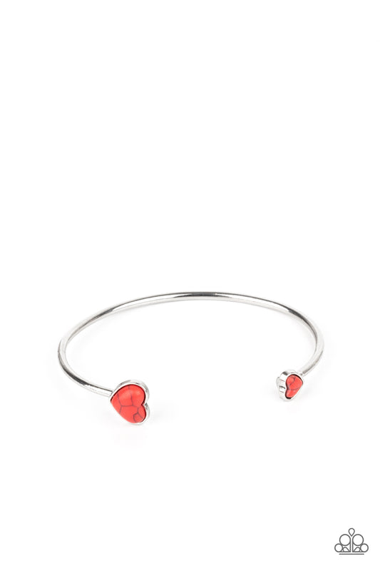 Paparazzi Accessories: Romantically Rustic - Red Bracelet