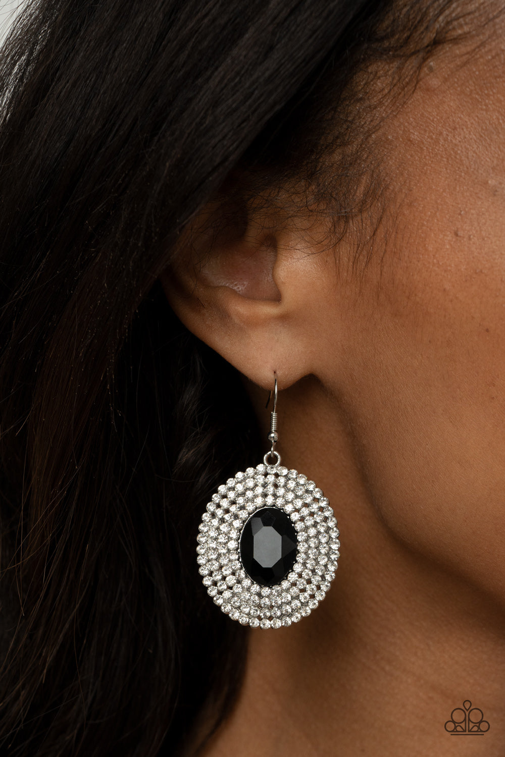Paparazzi Accessories: FIERCE Field - Black Earring