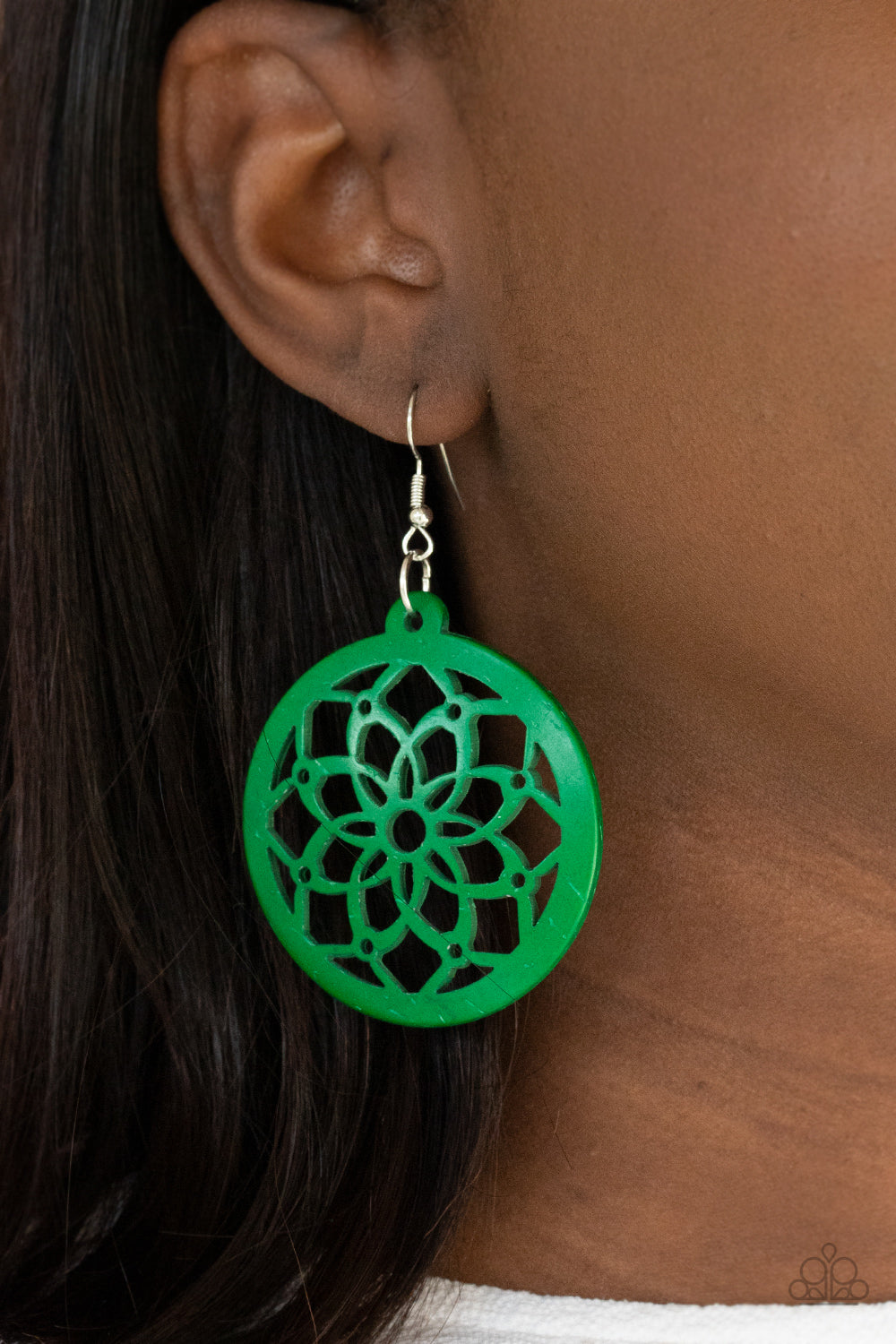 Paparazzi Accessories: Mandala Meadow - Green Earring